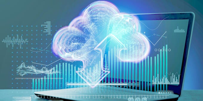 a laptop with a blue screen