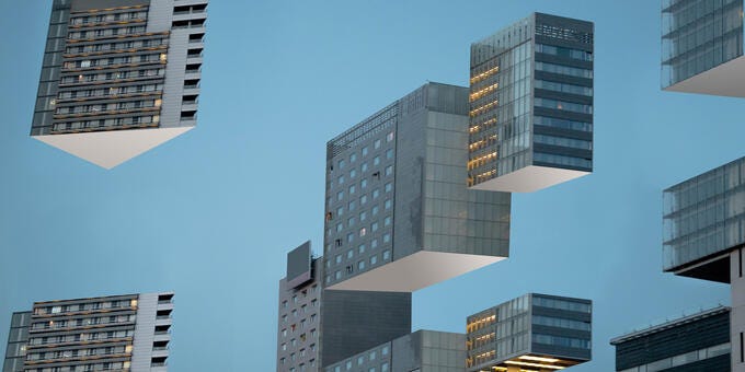 a group of tall buildings