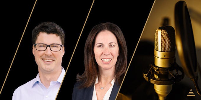 a man and woman smiling