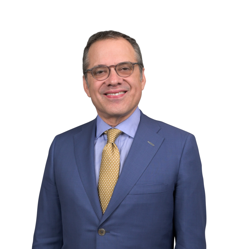 a man in a blue suit